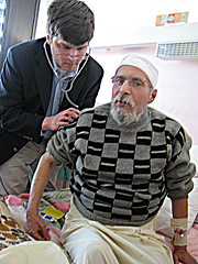 Scott Allen with Patient in Tripoli