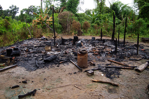 House Burned to Ground in Kachin State
