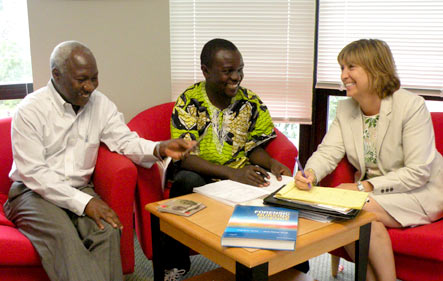 Dr. Mohammed Eisa, Dr. Désiré Alumeti, and Dr. Nancy Cabelus