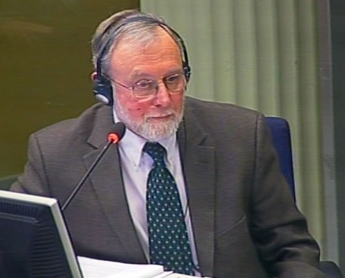 Bill Haglund testifies at the ICT for former Yugoslavia Jan 2012