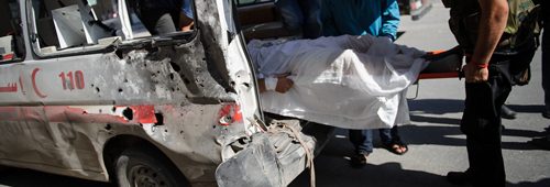 Damaged Ambulance in Syria